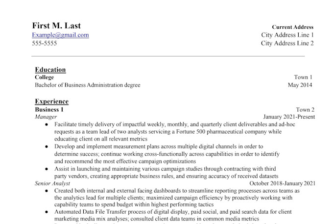 extensively review your resume and provide feedback